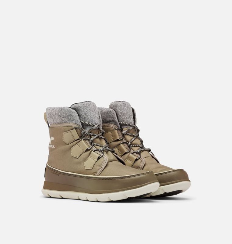 Womens Snow Boots Khaki - Sorel ™ Explorer Carnival Low - 614-FONBGZ